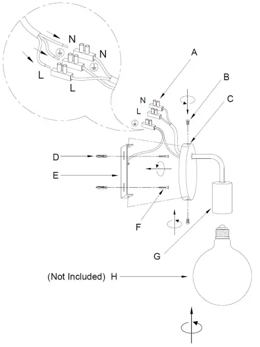 LUCCI 309101 Lanie Wall Bracket - fig