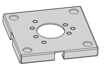VIDEOTEC UEAW Stainless Steel Counter-Plate-fig1