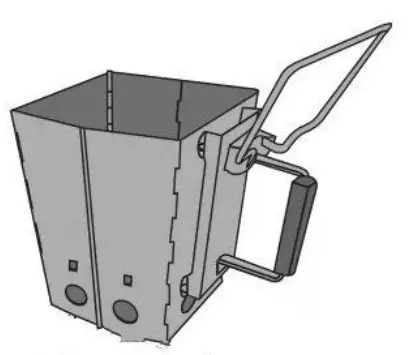 kmart 43089154 BBQ Collapsible Charcoal - folded