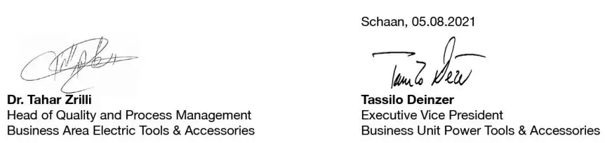 HILTI SL 2-A12 Cordless LED Work Lights Instruction Manual - Signature