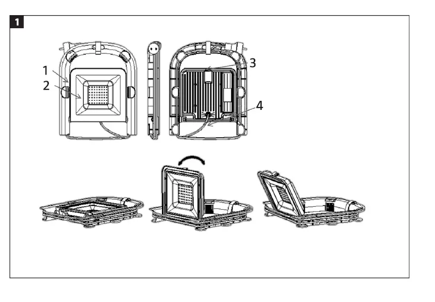 anslut 018817 LED Work Lamp fig 1