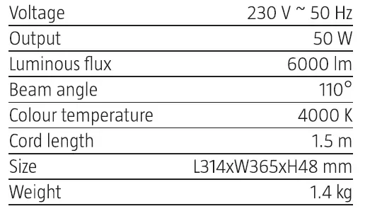 anslut 018817 LED Work Lamp fig 3