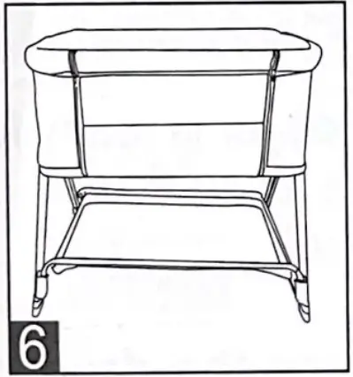Edinburgh 4016933 Classic Co Sleeper - Assembly Cribe 6