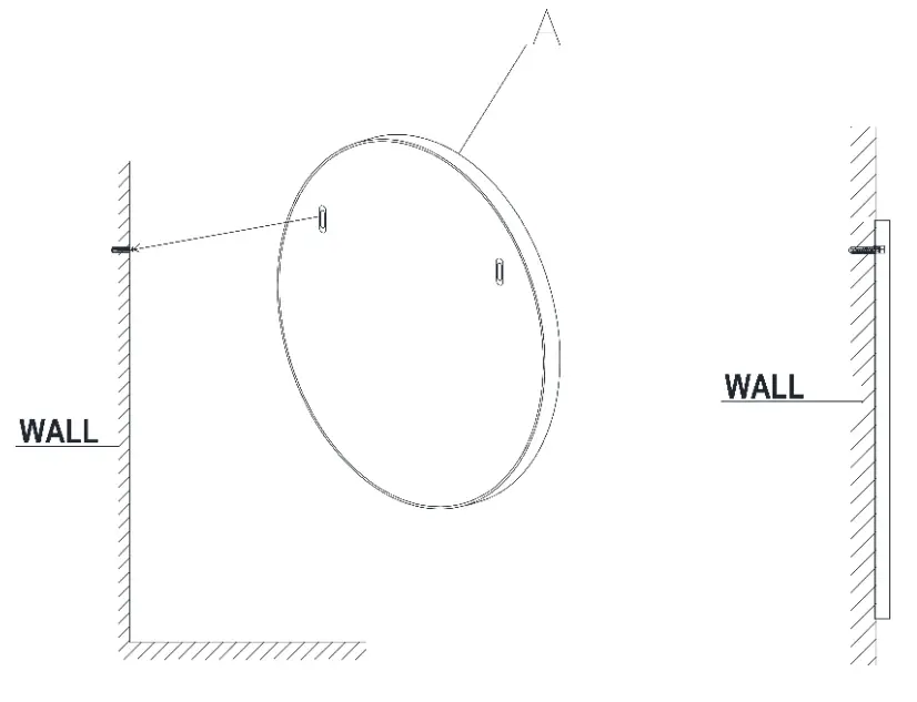 HOME DECORATORS COLLECTION 21121-M24-MB Mona 24-Inch Round Metal Framed Mirror - Hanging