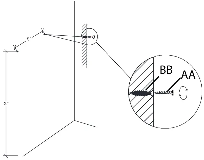 HOME DECORATORS COLLECTION 21121-M24-MB Mona 24-Inch Round Metal Framed Mirror - attachment