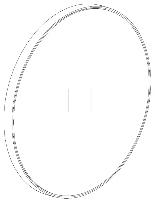 HOME DECORATORS COLLECTION 21121-M24-MB Mona 24-Inch Round Metal Framed Mirror