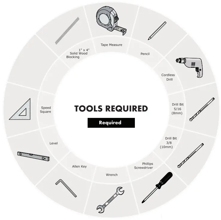 ZEKOO Barn Door Hardware Kit - 1