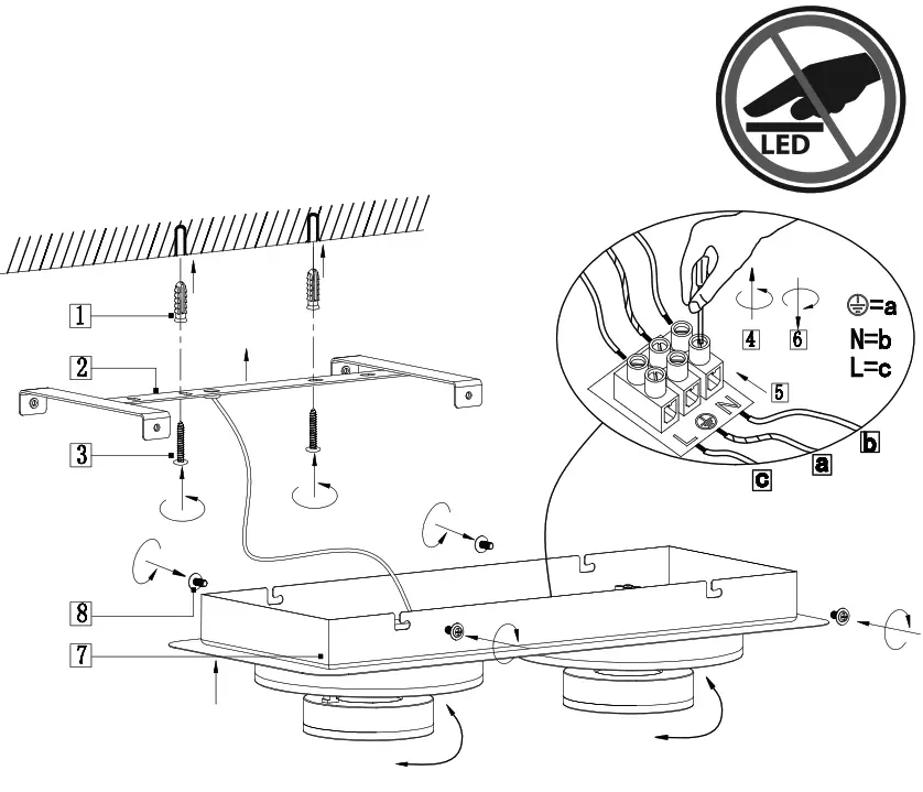 Paul Neuhaus 14521 17 TIM Ceiling Light LED