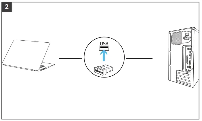Trust 22841 Wireless Keyboard and Mouse - Fig1