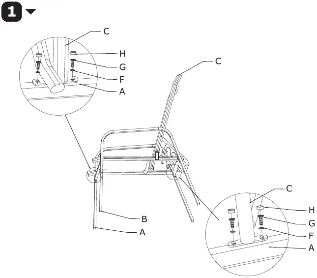 Alpulon NP10222 3 Piece Patio Bistro Set-2