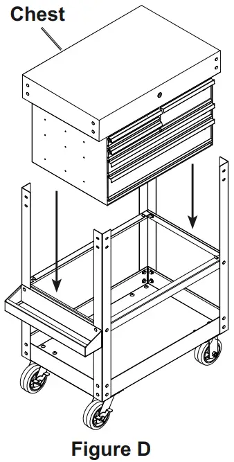 U S GENERAL 64030 30 in. 5 Drawer Mechanics Cart - Figure 4