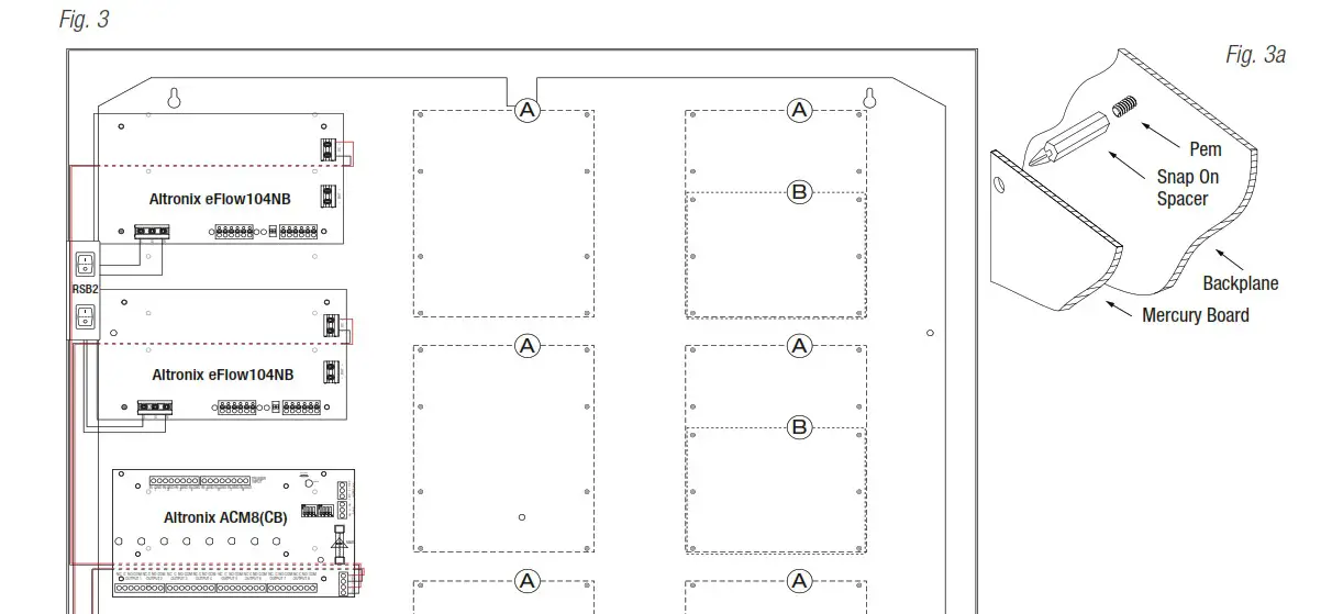 Altronix T3MK77F16D 16 Door Access and Power Integration Kit - Access Controller Position Chart for the Following Models 3
