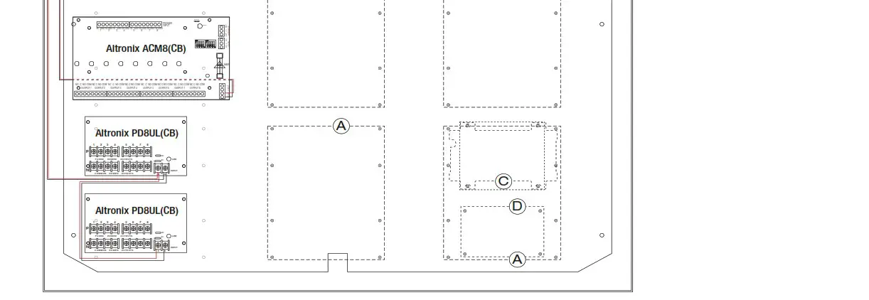 Altronix T3MK77F16D 16 Door Access and Power Integration Kit - Access Controller Position Chart for the Following Models 4