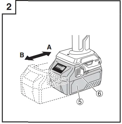 HiKOKI-UB-18DF-Battery-Lamp-FIG-2