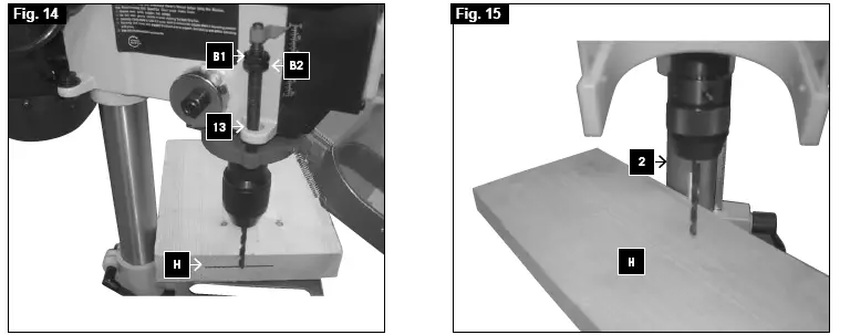 scheppach DP13 Brushless Electric Bench Pillar Drill 8