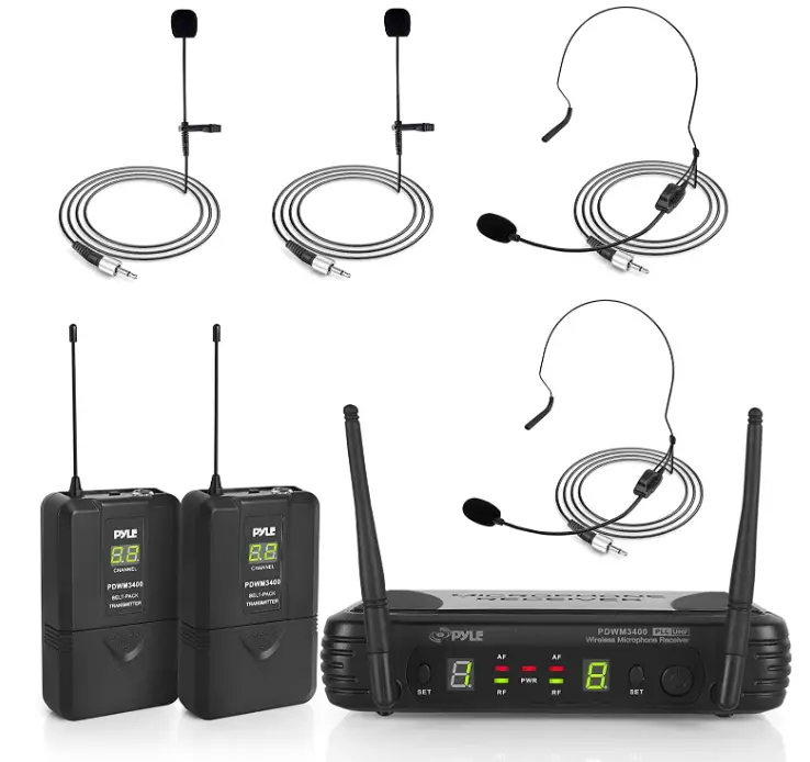 Pyle 2 Channel Wireless Microphone System