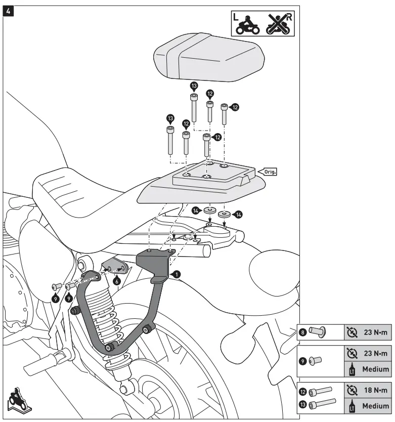 SW MOTECH BC HTA 11 667 20002 Side Bag - fig 5