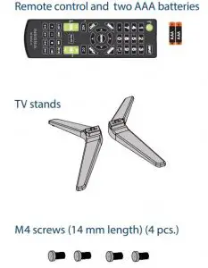 FIG 1 INCLUDED ACCESSORIES