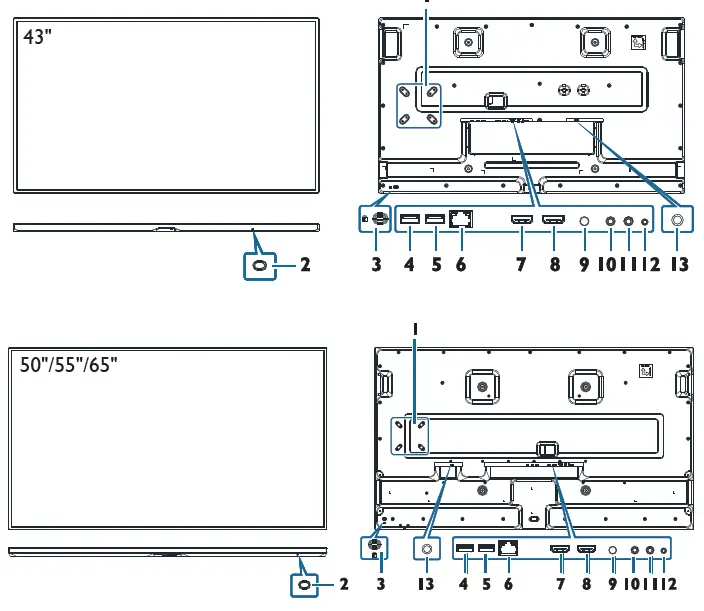 AUO PUS43A UHD Super Slim Signage Display fig 1