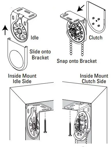 Hunter Douglas Sonnette Cellular Roller Shades Instruction Manual - If you ordered bracket covers