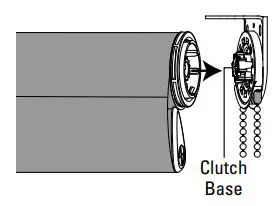 Hunter Douglas Sonnette Cellular Roller Shades Instruction Manual - Push the clutch end of the roller