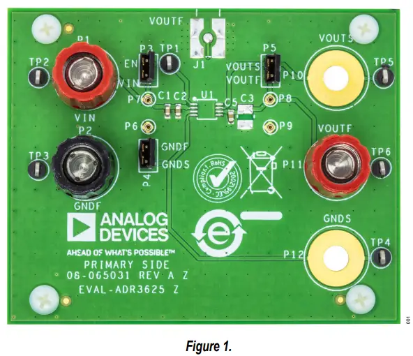 ANALOG DEVICES EVAL-ADR3625 Evaluation Board fig 1