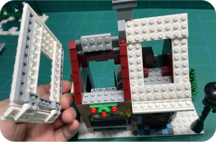 GAME OF BRICKS Light Kit for Winter Village Bakery Step 1_D