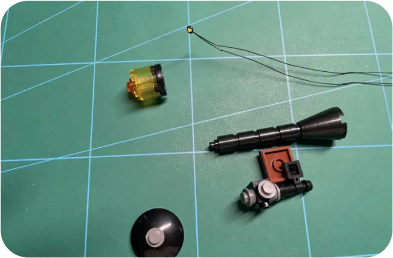 GAME OF BRICKS Light Kit for Winter Village Bakery Step 4_B