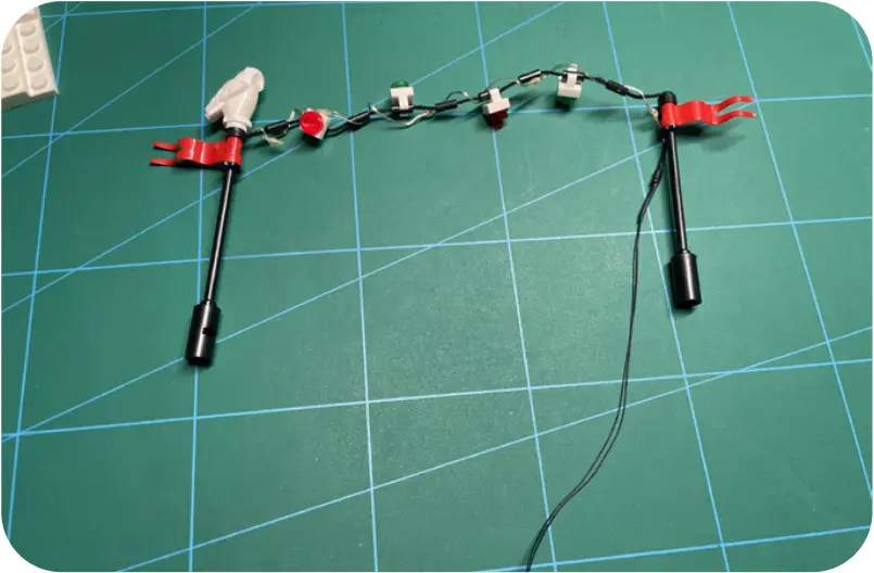 GAME OF BRICKS Light Kit for Winter Village Bakery Step 5_K