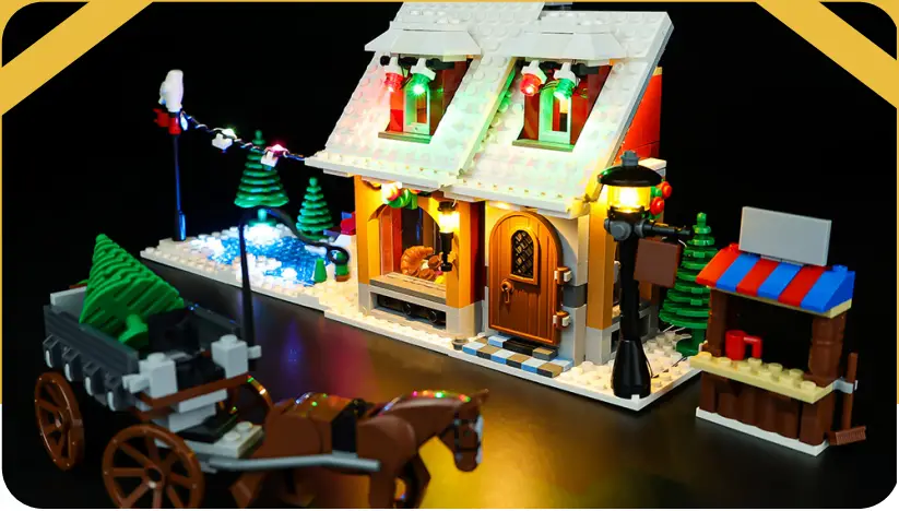 GAME OF BRICKS Light Kit for Winter Village Bakery