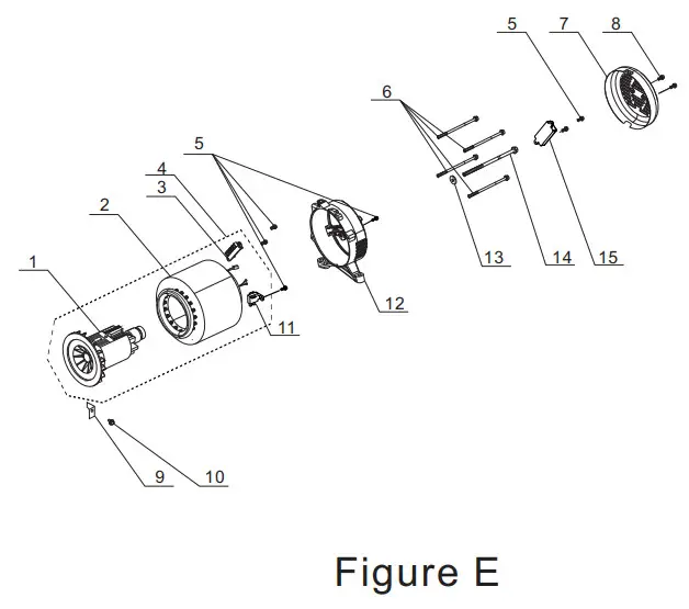 CHAMPION 3500W Portable Generator - ALTERNATOR PART DIAGRAM