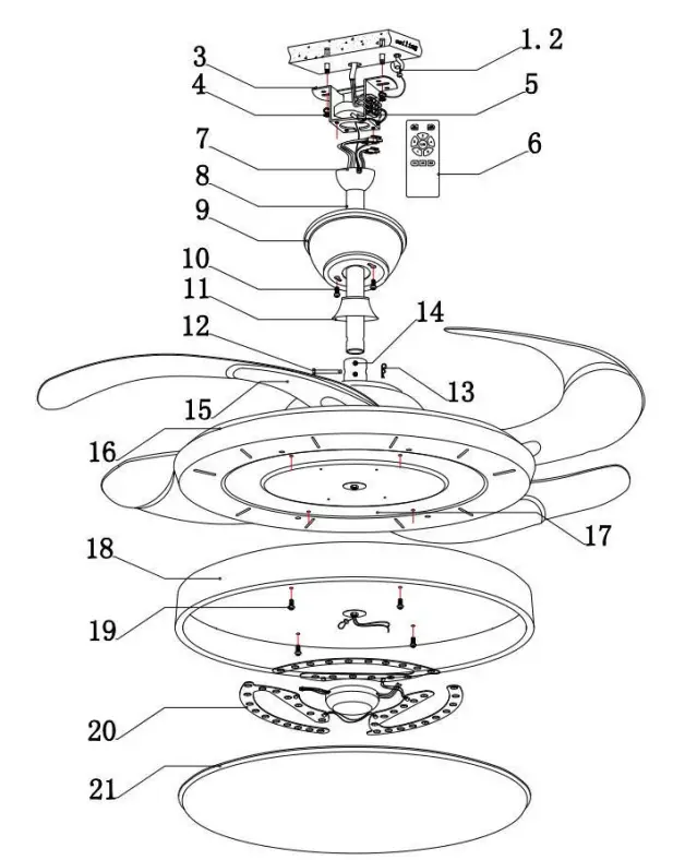 QAZQA Xiro Fan fig 4