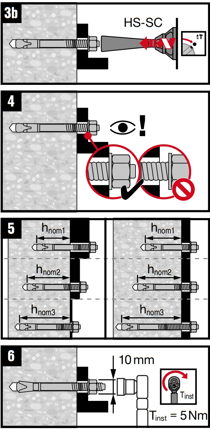 HILTI HSA-R M6 Metal Anchor fig 3