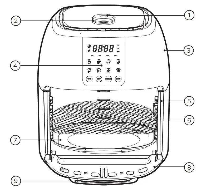 Chefman 6.3-Qt 4-In-1 Digital Air Fryer-1