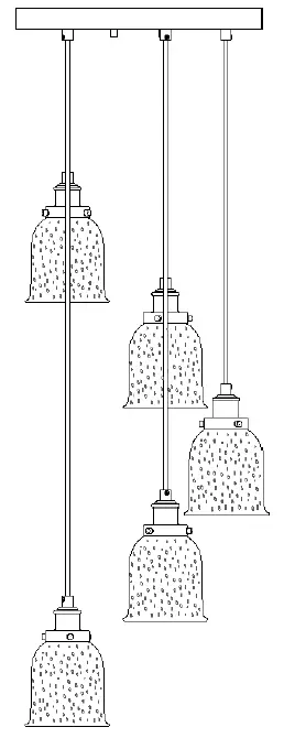 Uolfin-A04385-5-Light-Electroplated-Brass-Copper-Modern-Contemporary-Chandelier-FIG-1