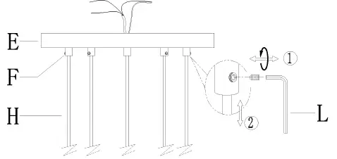 Uolfin-A04385-5-Light-Electroplated-Brass-Copper-Modern-Contemporary-Chandelier-FIG-5