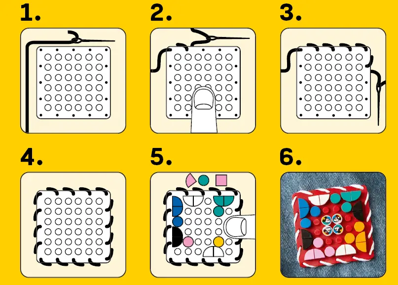 LEGO 41963 Mouse and Minnie Mouse Stitch On Patch 1