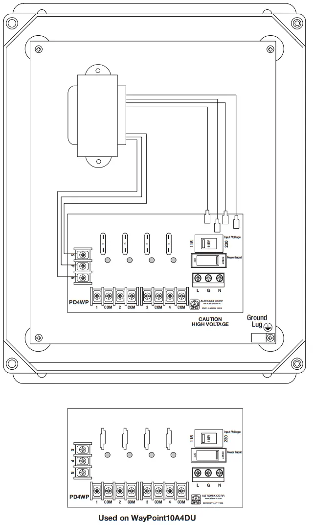 WayPoint10A Series AC Outdoor Power Supplies - fig 1