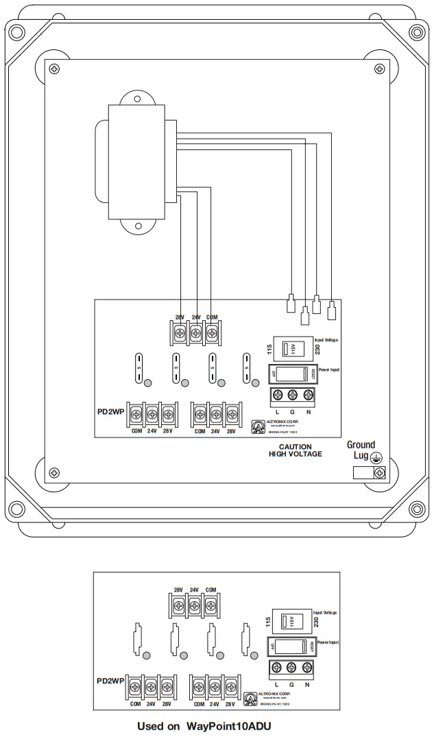 WayPoint10A Series AC Outdoor Power Supplies - fig