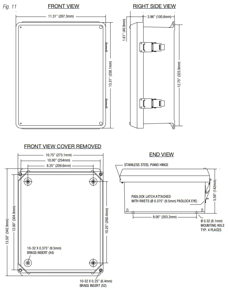 WayPoint10A Series AC Outdoor Power Supplies - fig6