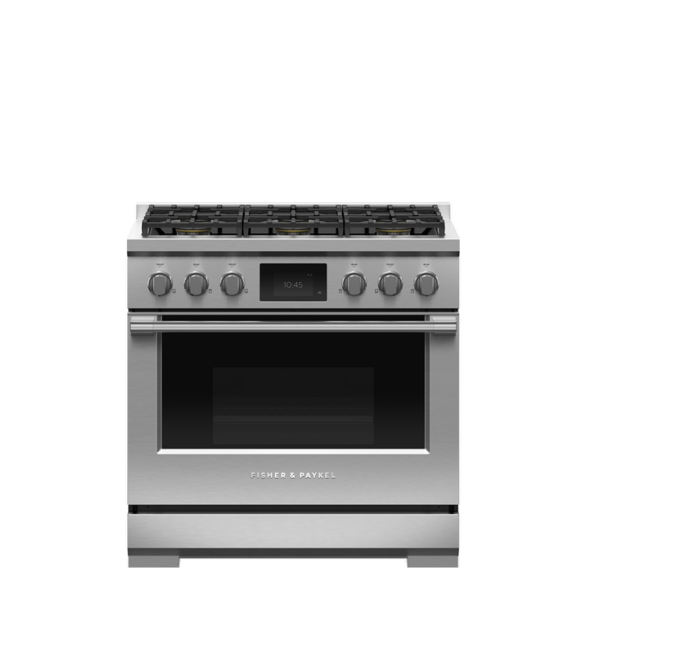 Fisher Paykel Rdv3-366-l 36 Inch Dual Fuel Range 6 Burners User Guide