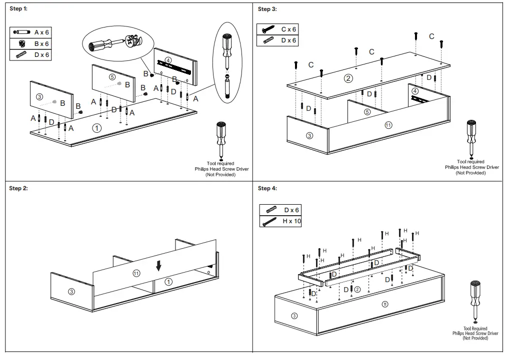 wishingtree 43228492 Oak Look Hall Table fig 2