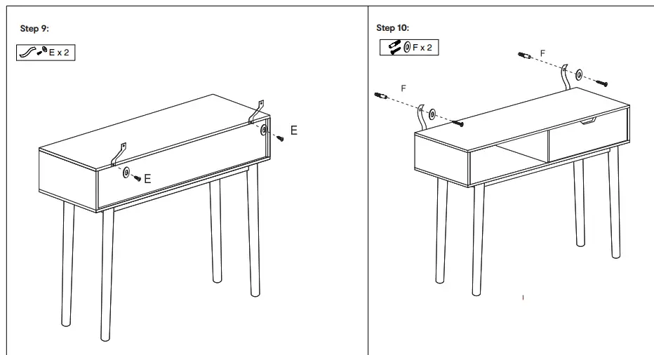 wishingtree 43228492 Oak Look Hall Table fig 4