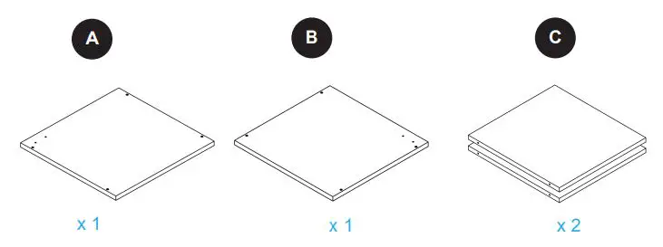 Style SELECTIONS CL22-11ST1-W 1-Cube Organizer Instruction Manual - PACKAGE CONTENTS