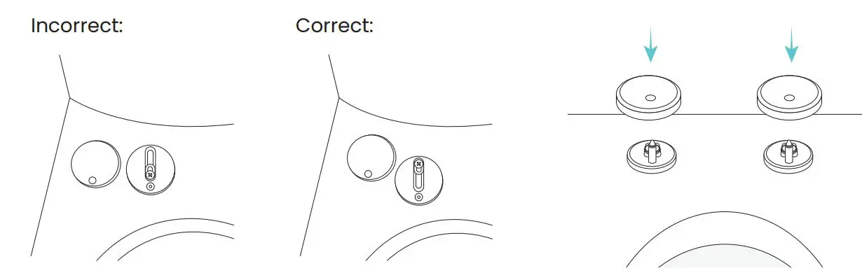 Swiss Madison SM-1T256 Carre One-Piece Toilet Instruction Manual - Adjust and Cover Hinges