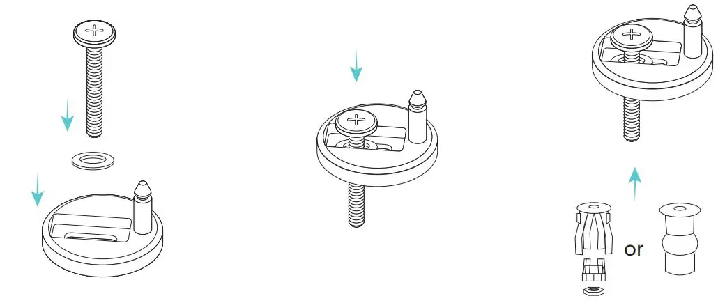 Swiss Madison SM-1T256 Carre One-Piece Toilet Instruction Manual - Construct Hinges