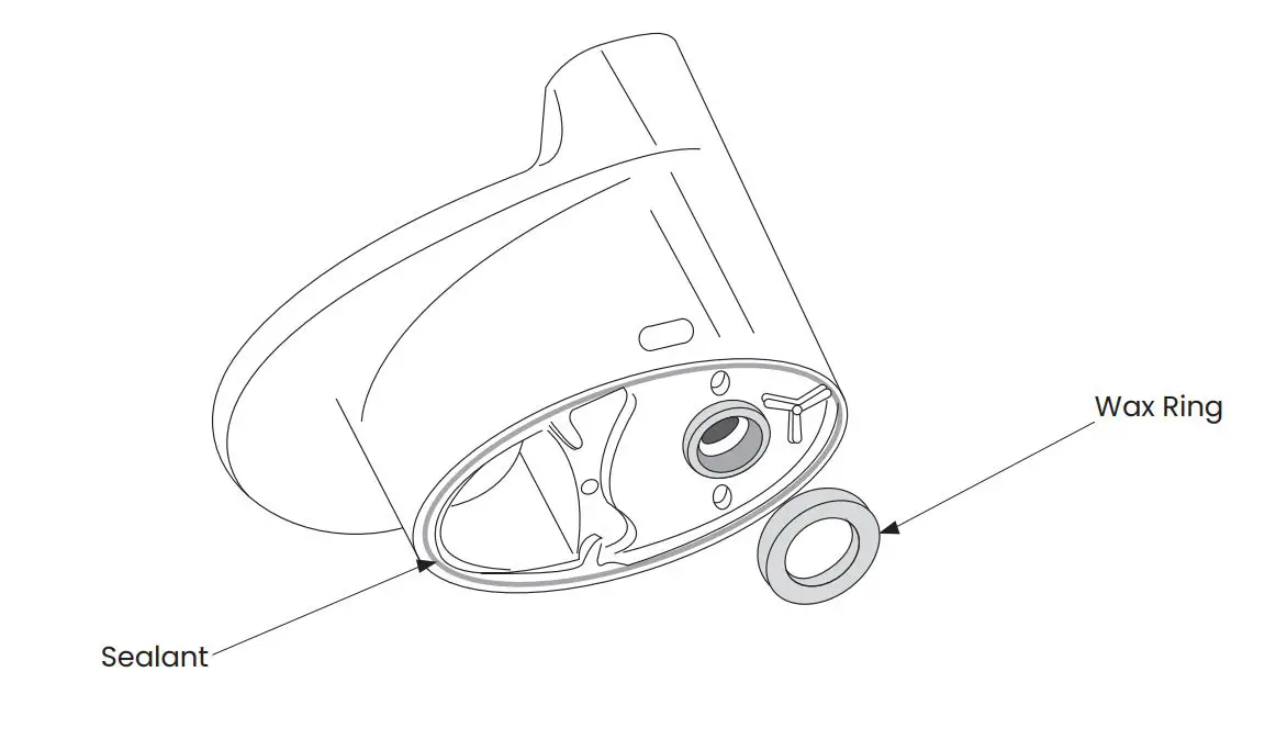 Swiss Madison SM-1T256 Carre One-Piece Toilet Instruction Manual - Install Wax Seal