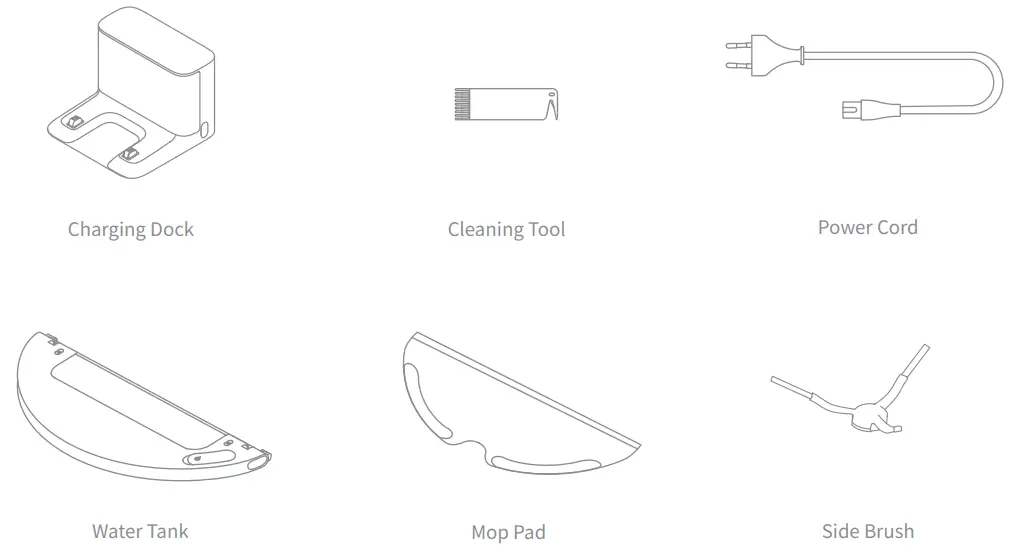 my Robot CENTER F9 Dreame Robot Vacuum Mop - Accessories