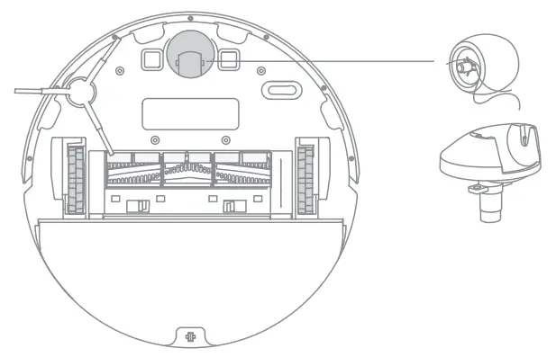 my Robot CENTER F9 Dreame Robot Vacuum Mop - Wheel