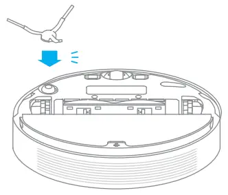 my Robot CENTER F9 Dreame Robot Vacuum Mop - brush